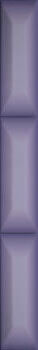 Бордюр Sant'Agostino Light Diamante Glicine (1), 6.5x60, под мозаику, фиолетовый, глянцевый