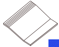 Спецэлемент CE.SI. Antislip Lineare Doccia Bobbio, 10x10, моноколор, синий, противоскользящий