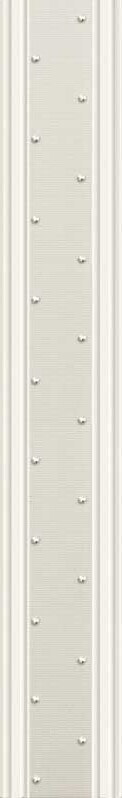 Бордюр Piemme Boiserie Fregio Boiserie Bianco, 9.5x60.2, под обои, белый, матовый