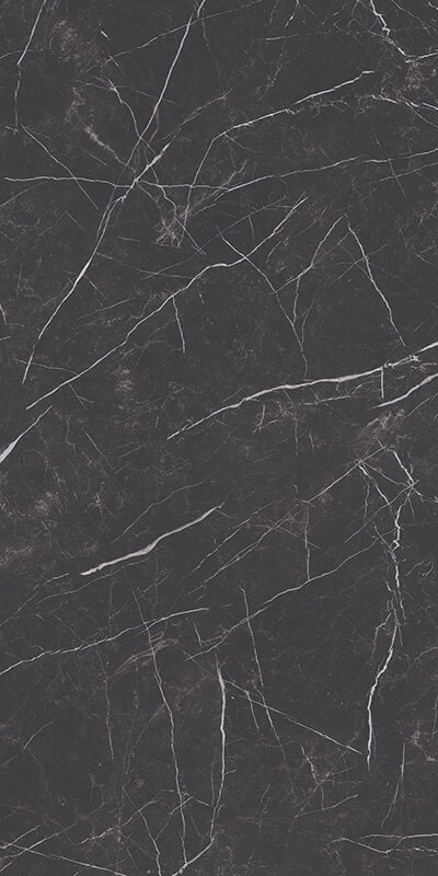 Керамогранит Paradyz Artstone Black Rekt. Mat., 59.8x119.8, под мрамор, чёрный, матовый