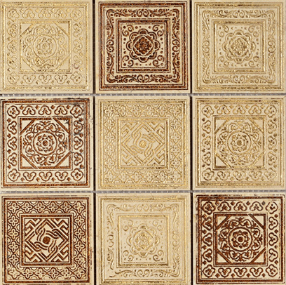 Мозаика Art & Natura Equilibrio M4, 30x30, под мозаику, бежевая, глянцевая