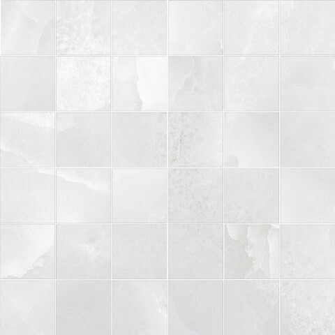 Мозаика Absolut Keramika Sajalin Grey Lappato Malla 5, 30x30, под оникс, серая, полированная