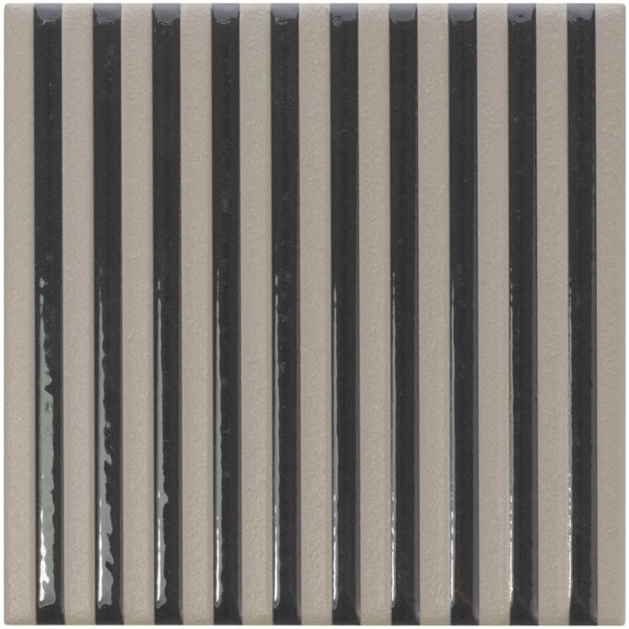 Настенная плитка Wow Twister ER Taupe Stone Graphite, 12.5x12.5, геометрия, серая, матово-глянцевая