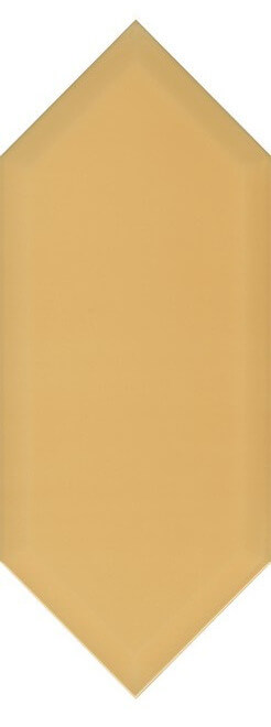 Настенная плитка Kerama Marazzi Алмаш Грань желтый глянцевый, 14x34, моноколор, жёлтая, глянцевая