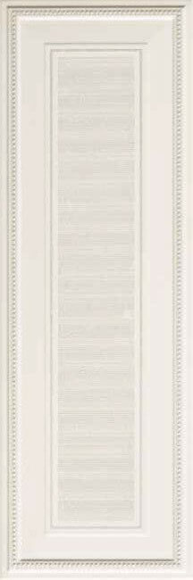 Декор Ascot New England Bianco Boiserie Victoria Dec., 33.3x100, геометрия, белый, матовый