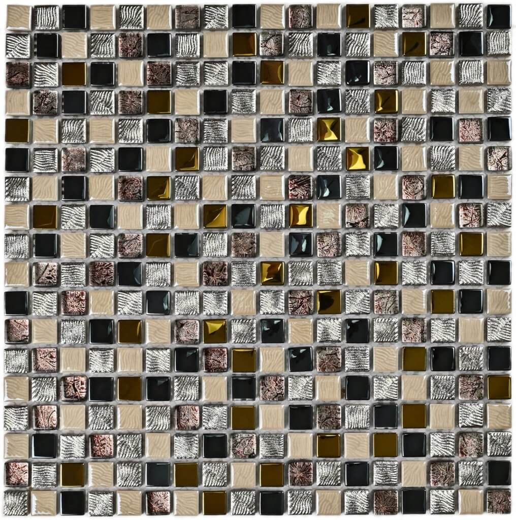 Мозаика Bonaparte Mosaics Space, 30x30, под камень, мультиколор, глянцевая
