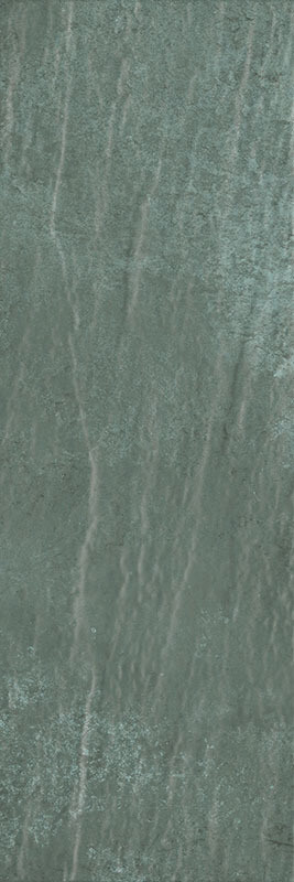 Настенная плитка Paradyz Nightwish Navy Green Struktura Rekt, 25x75, под камень, зелёная, матовая