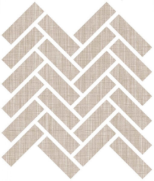 Мозаика Sant'Agostino Tailorart Spina Sand, 30x30, под текстиль, бежевая, матовая