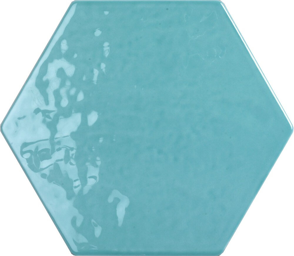 Керамогранит Tonalite Exabright Esagona Acquamarina, 15.3x17.5, моноколор, зелёный, глянцевый