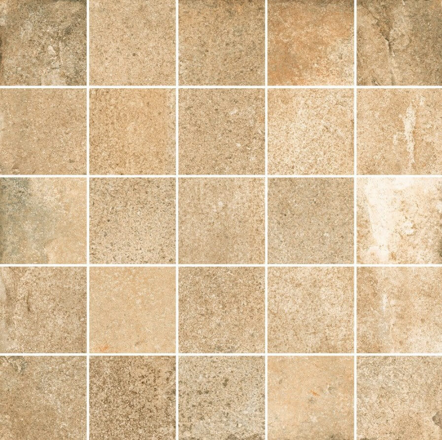 Мозаика Sant'Agostino Native Beige Mosaico, 30x30, под камень, бежевая, матовая