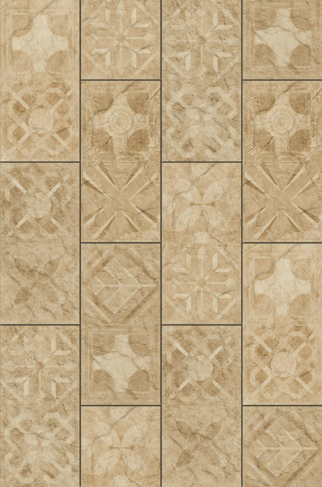 Декор Cerrad Torstone Beige Decor, 14.8x30, под камень, бежевый, матовый