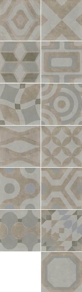 Декор Memory Of Cerim Decor Liberty Blanco, 20x20, под бетон, белый, матовый