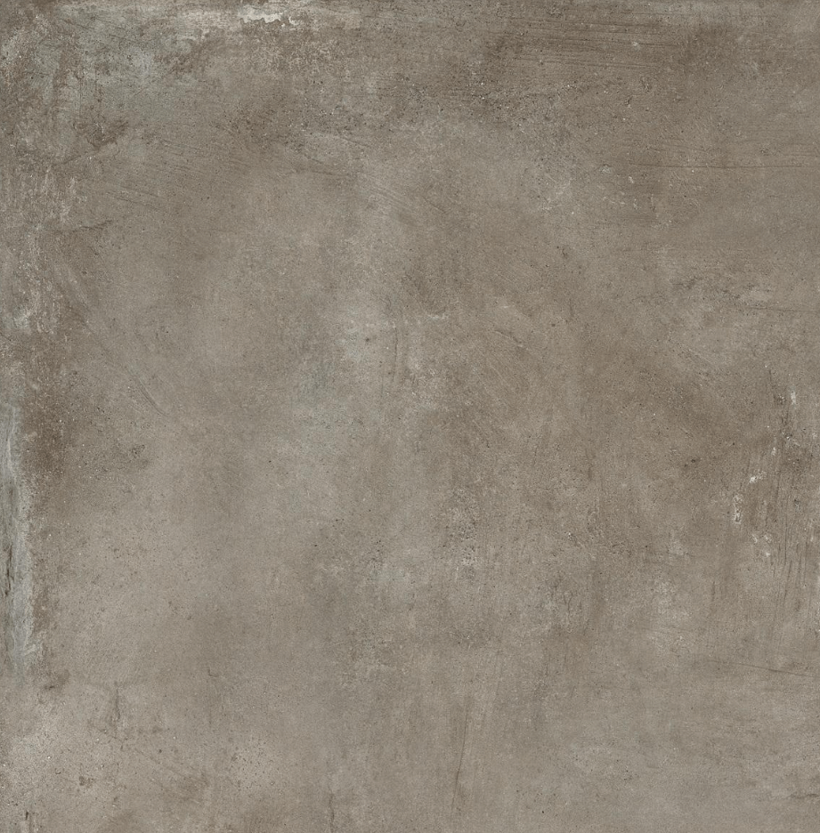 Керамогранит Dado Ceramica Gare du Nord Brown Ret., 81x81, под бетон, серый, матовый