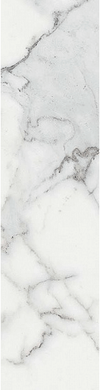 Настенная плитка Atlas Concorde Brick Atelier Calacatta Extra, 8x31.5, под мрамор, белая, глянцевая