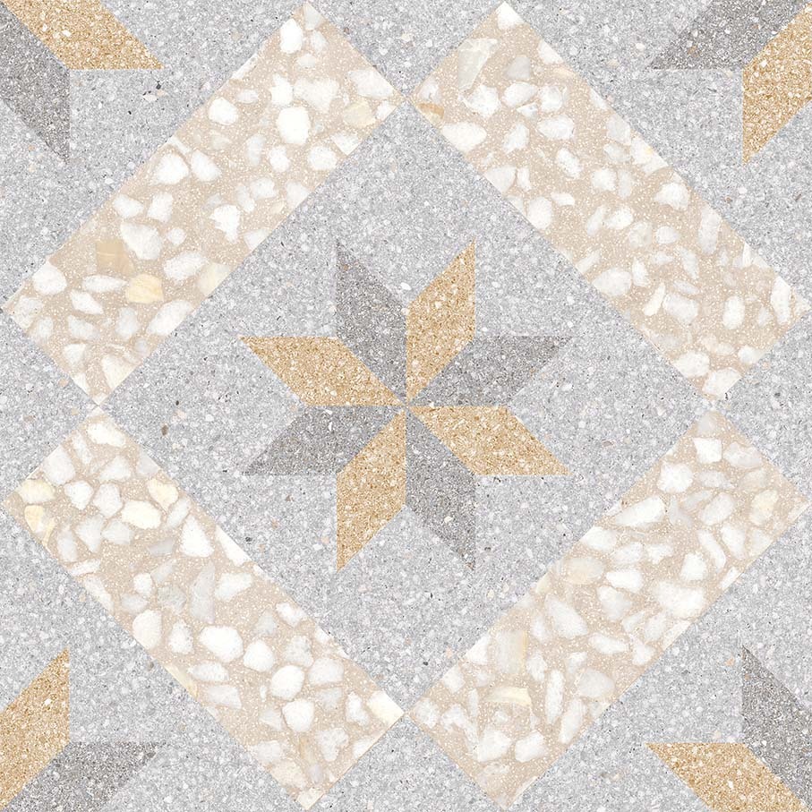 Керамогранит Vives Farnese Gadner Crema, 30x30, имитация терраццо, бежевый, матовый