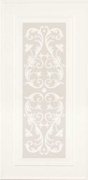 Декор Piemme Boiserie Decoro Argento, 30x60.2, под обои, белый, матовый