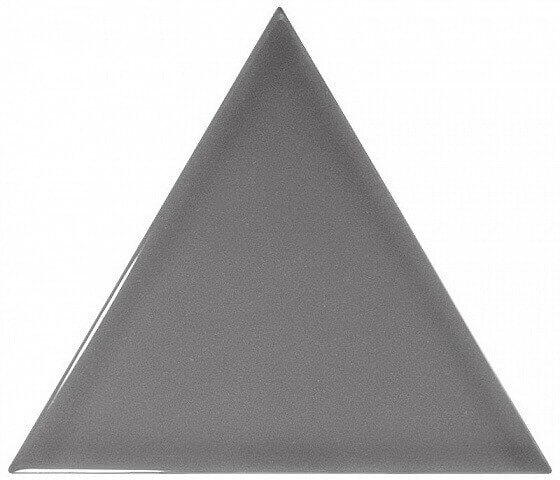 Настенная плитка Equipe Scale Triangolo Dark Grey, 10.8x12.4, под металл, серая, глянцевая