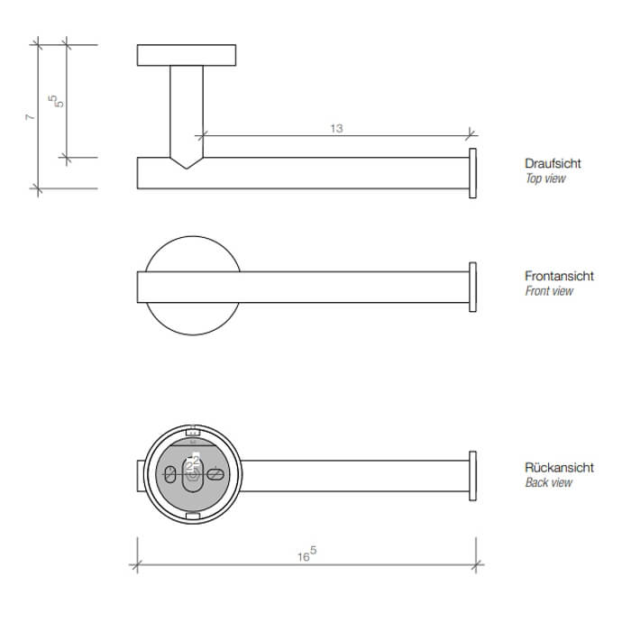 Держатель для туалетной бумаги Decor Walther Basic 530060-2