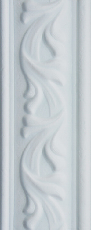 Бордюр Fabresa Artisan Gris Border Mate, 8x20, орнамент, серый, матовый