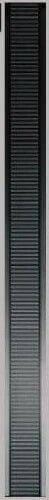 Бордюр CeDam Lustri List Easy Nero Lucido, 4x50, под обои, серый, глянцевый