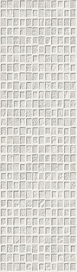 Настенная плитка Ibero Elevation White Rect Bis B-98, 29x100, под камень, белая, матовая