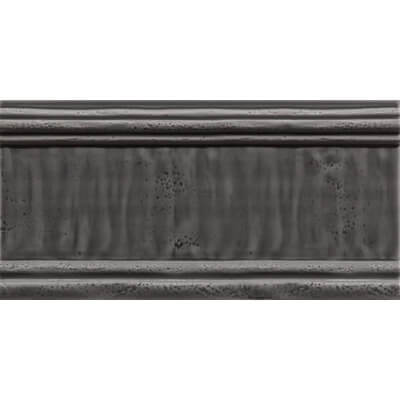 Плинтус Settecento New Yorker Zoccolo New Yorker Night, 15x30, под металл, чёрный, глянцевый