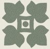 Декор Ceramica Grazia Old England Tozz ED Bath, 4x4, орнамент, зелёный, матовый