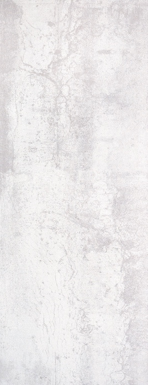 Настенная плитка Azulev Expression Perla Slimrect, 25x65, под бетон, белая, матовая