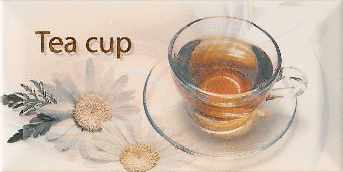 Декор Monopole Ceramica Breakfast Decor Manzanilla, 10x20, кухонная тематика, бежевый, глянцевый