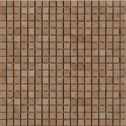 Мозаика Art & Natura Marble Mosaic Rosa Perlino, 30.5x30.5, под мозаику, бежевая, глянцевая