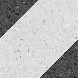 Декор Wow Color Drops Graphite Nat.Drops Bit, 18.5x18.5, имитация терраццо, серый, матовый