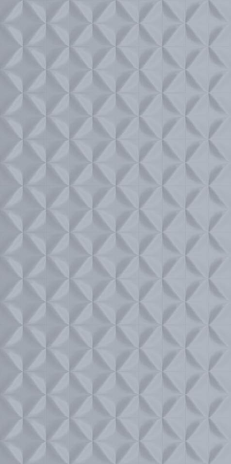 Настенная плитка Creto Pastel Waffle haze, 30x60, моноколор, серая, матовая