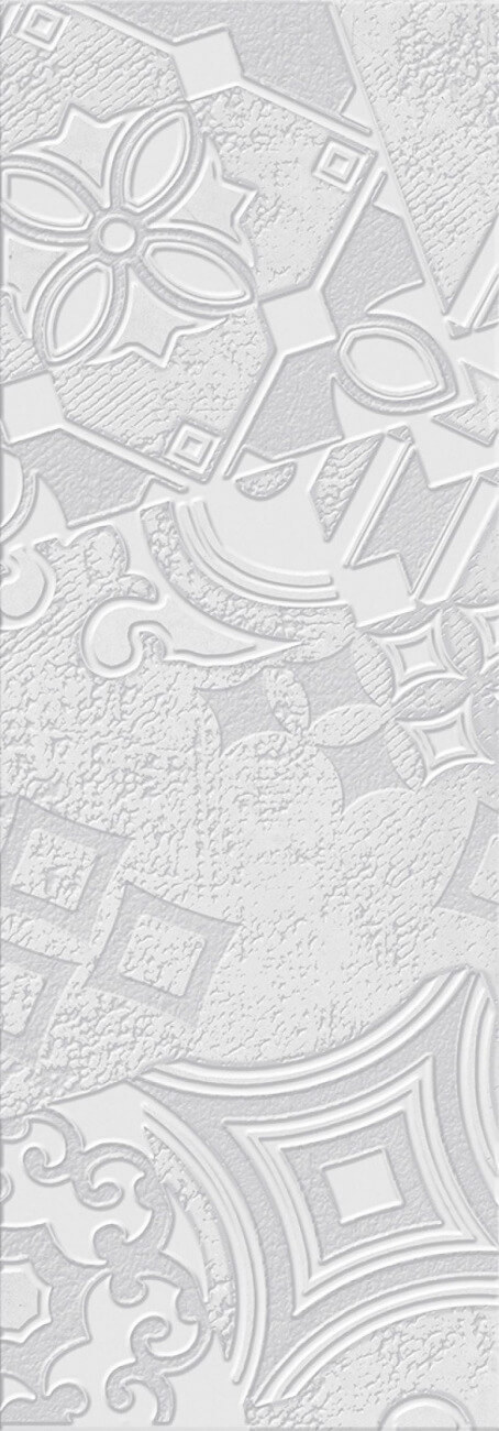 Декор Eletto Ceramica Provence Grey Avignon, 70.9x25.1, пэчворк, серый, матовый