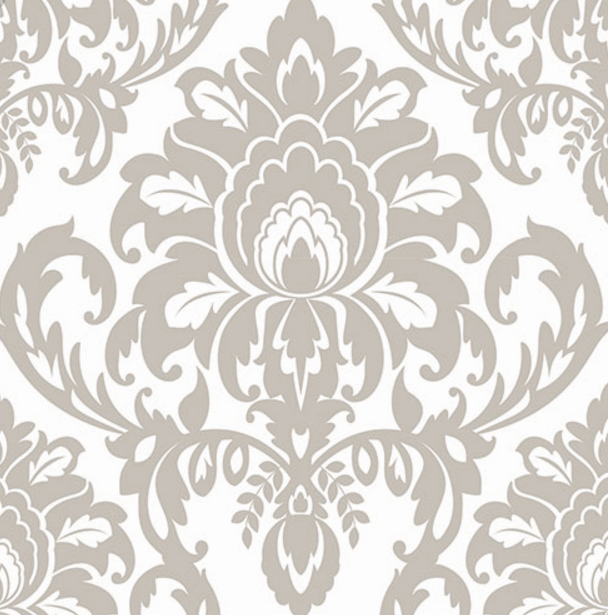 Декор Vallelunga Colibri Modulo B4 Grigio, 12.5x12.5, орнамент, серый, глянцевый