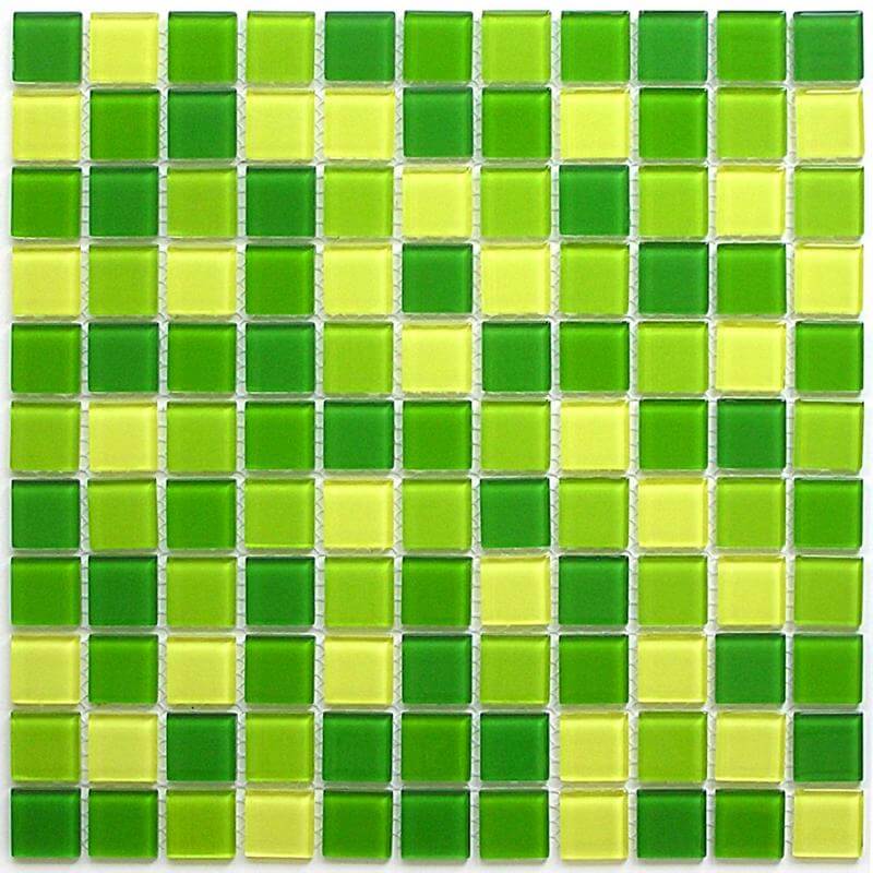 Мозаика Bonaparte Mosaics Apple Mix, 30x30, моноколор, зелёная, глянцевая