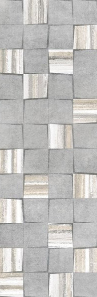 Мозаика Нефрит Керамика Темари 00-00-5-17-30-06-1117, 20x60, под бетон, серая, матовая