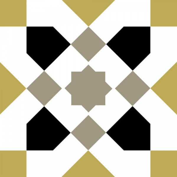 Керамогранит Nanda Tiles Metropolis Alton, 20x20, геометрия, мультиколор, матовый