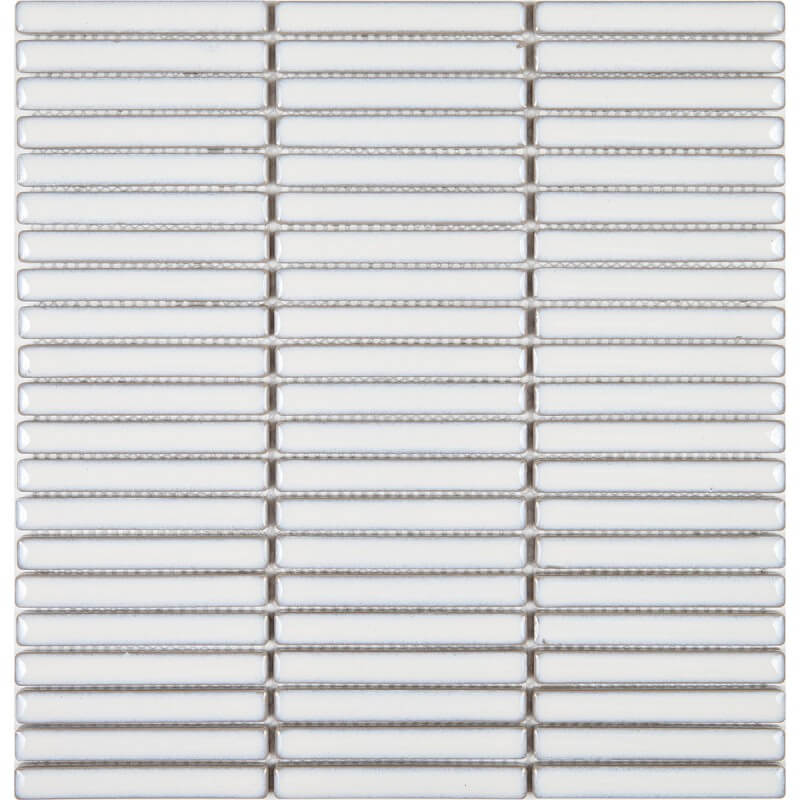 Мозаика Imagine Mosaic Керамика KST3-1R, 29.6x29.2, моноколор, белая, глянцевая