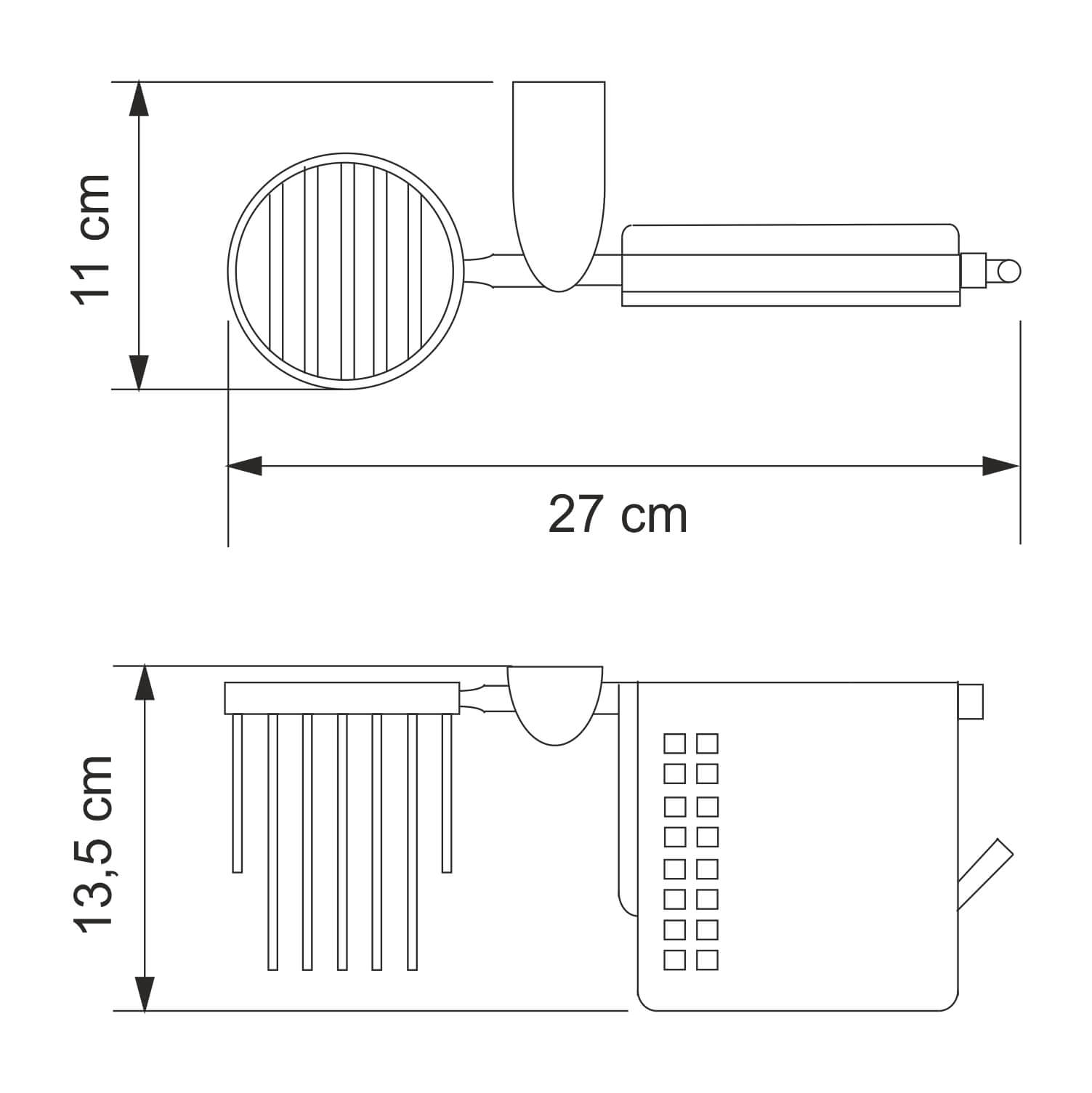 Держатель для туалетной бумаги WasserKRAFT Kammel K-8359