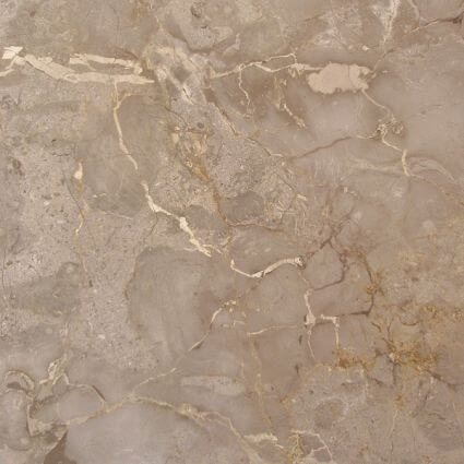 Керамогранит Marmocer Diana White Desert Grey, 60x60, под камень, коричневый, глянцевый