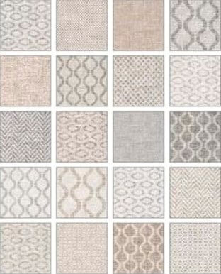 Керамогранит Sant'Agostino Fineart Patchwork, 20x20, пэчворк, бежевый, матовый