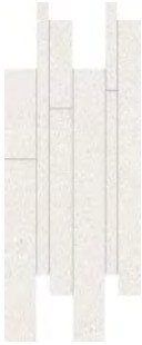 Декор Ergon Grain Stone Listelli sfalsati White Nat., 30x60, под камень, белый, матовый