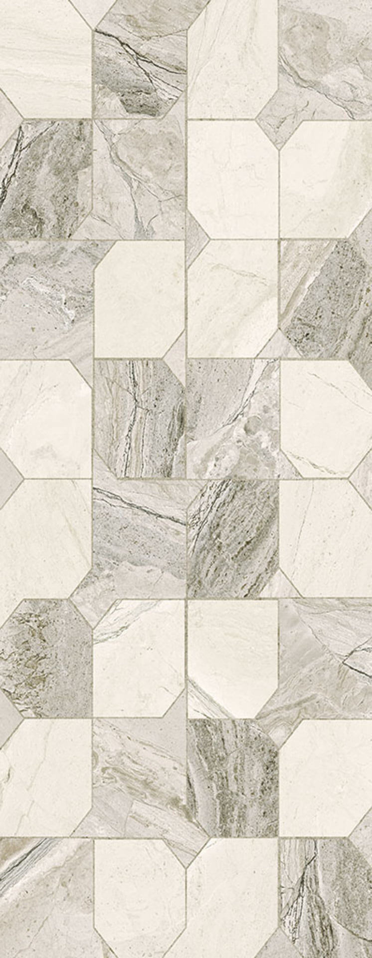 Настенная плитка La Platera Earthsong D, 35x90, геометрия, бежевая, рельефная