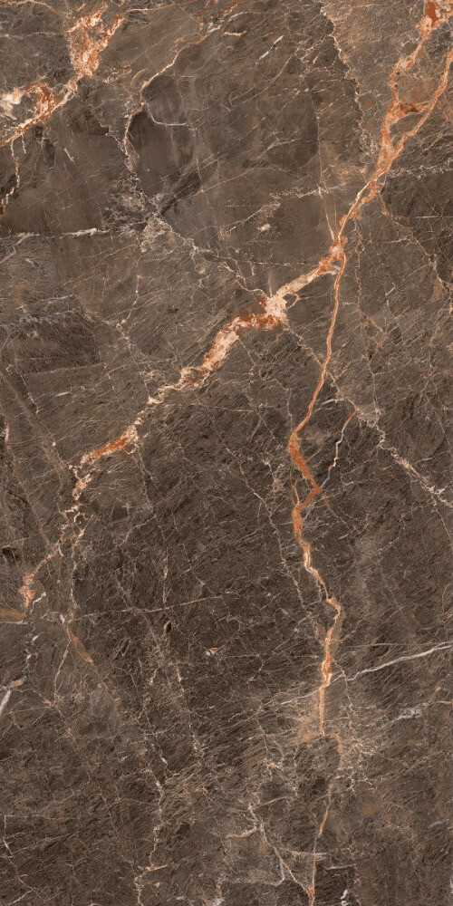 Керамогранит QUA Granite 60x120 Elegant Full Lap, 60x120, под мрамор, коричневый, полированный