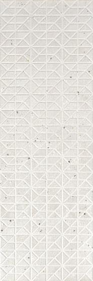 Настенная плитка APE Ama Shape Bianco, 40x120, геометрия, белая, матовая