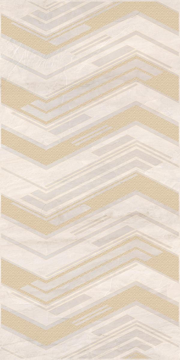 Декор Azori Atlas Light, 31.5x63, под мрамор, бежевый, глянцевый