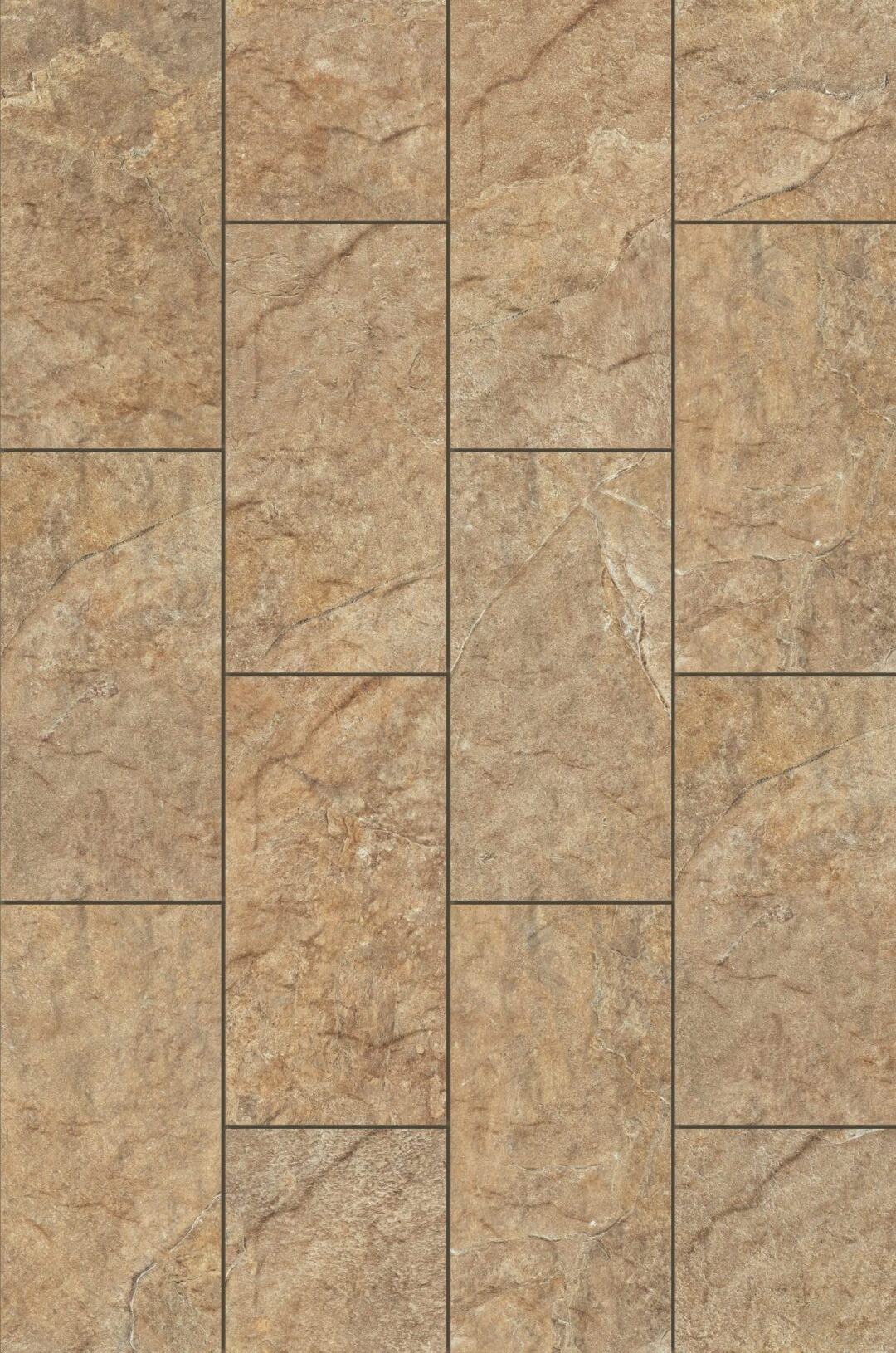 Керамогранит Cerrad Torstone Brown, 14.8x30, под камень, бежевый, матовый