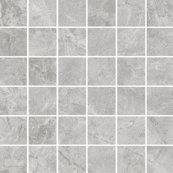 Мозаика Sant'Agostino Themar Mos Grigio Savoia, 30x30, под мрамор, серая, матовая
