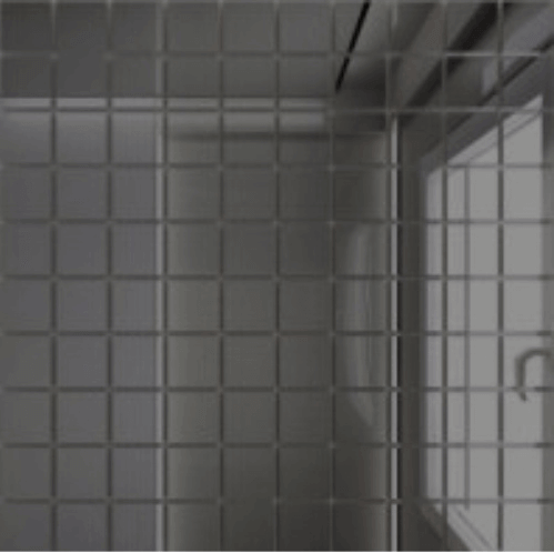 Мозаика ДСТ Мозаика Зеркальная Г25, 30x30, под мозаику, чёрная, глянцевая