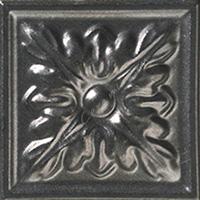Вставка FAP Ceramiche Manhattan Metal Soho Tozzetto, 10x10, под обои, серая, глянцевая